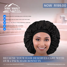 Load image into Gallery viewer, Hair Bonnet Satin - Pack Of 2
