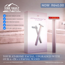 Load image into Gallery viewer, 4 in 1 Facial Wand EMS Microcurrent Vibration Warm Red Light Face Lifting Machine Skin Tightening Device - Purple
