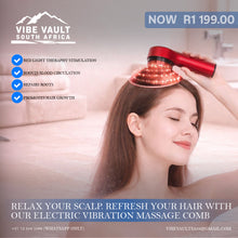 Load image into Gallery viewer, Electric Vibration Massage Comb Portable Hair Follicle Comb

